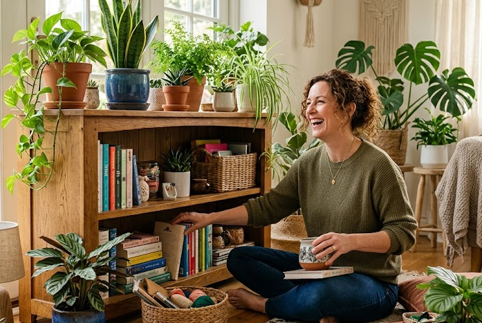 Bunte Auswahl an frischen Lebensmitteln und Kräutern